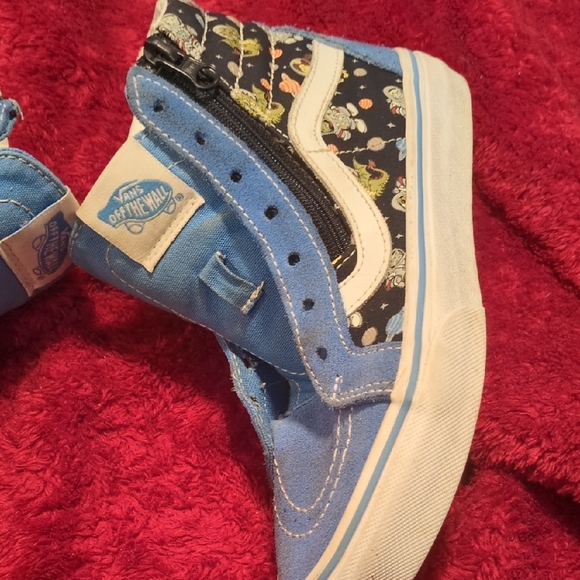 Vans Kids Blue and White Sneakers - Picture 4 of 7